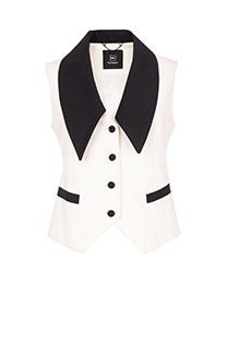 Ženski prsluk sa kontrastnim detaljima Tiffany Production